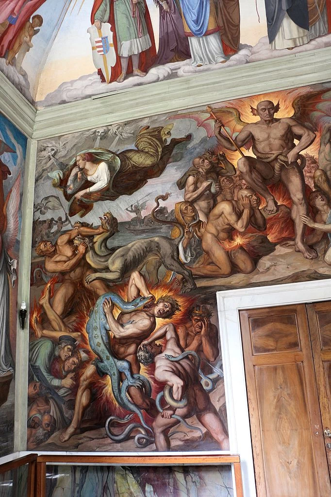 Stanza di Dante. Casino di villa Massimo, Roma - Inferno